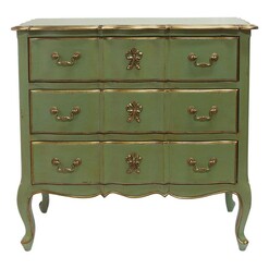 Picture of Mariannie Chest of Drawers Wood Mint Green/Gold Dasch Design