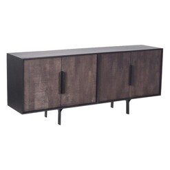 Picture of Marisa 4-Door Sideboard in Black/Brown by Iniko