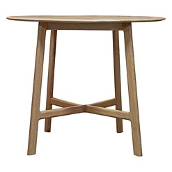 Picture of Marley Round Dining Table in Brown by Castle Road Interiors