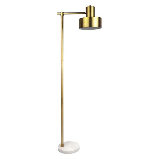 Picture of Marlin Floor Lamp, Brass in Gold by CAFE Lighting & Living