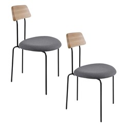 Picture of Marmo Fabric Dining Chair (Set of 2) Telegrey/Natural