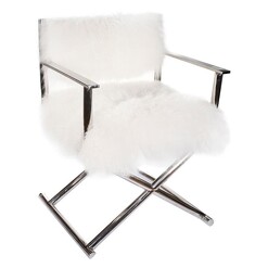 Picture of Marnie Directors Chair Metal White Phil Bee Interiors