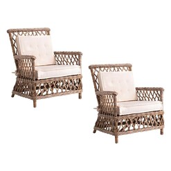 Picture of Marquis Rattan Armchair (Set of 2) Natural Nova Solo