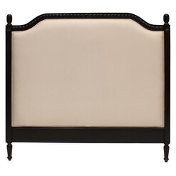 Picture of Marseille Upholstered Bed Head, Black Fabric Hudson Furniture