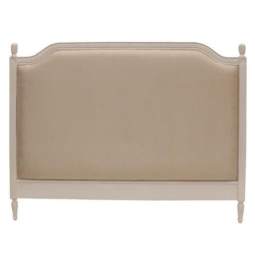 Picture of Marseille Upholstered Bed Head, White Fabric Hudson Furniture Picture of Marseille Upholstered Bed Head, White Fabric Hudson Furniture