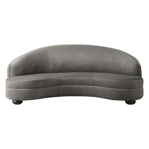 Picture of Marsha Leather 3 Seater Sofa Grey Castle Road Interiors