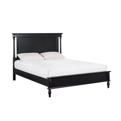 Picture of Mason Modern European Solid Wooden Bed Frame King Size - Black