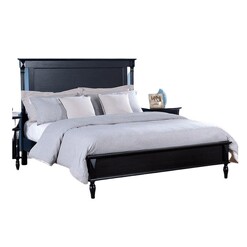 Picture of Mason Modern European Solid Wooden Bed Frame Queen Size - Black