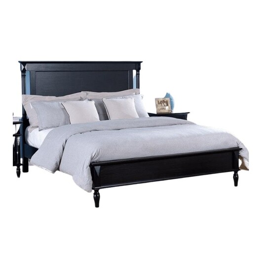 Picture of Mason Modern European Solid Wooden Bed Frame Queen Size - Black
