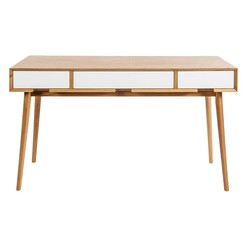 Picture of Mason Writing Desk MDF Oak/White Living by Design