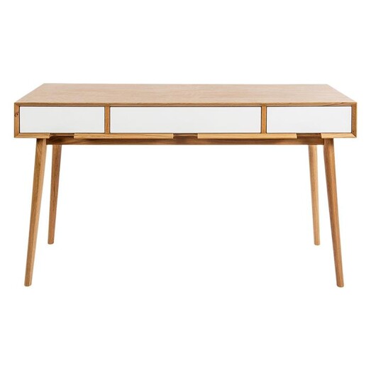 Picture of Mason Writing Desk MDF Oak/White Living by Design
