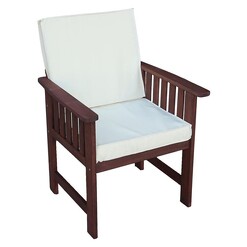 Picture of Matahari Outdoor Armchair Wood Mahogany The Import Depot