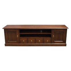 Picture of Matmo Long Entertainment Unit in Dark Brown by Kayu Estate