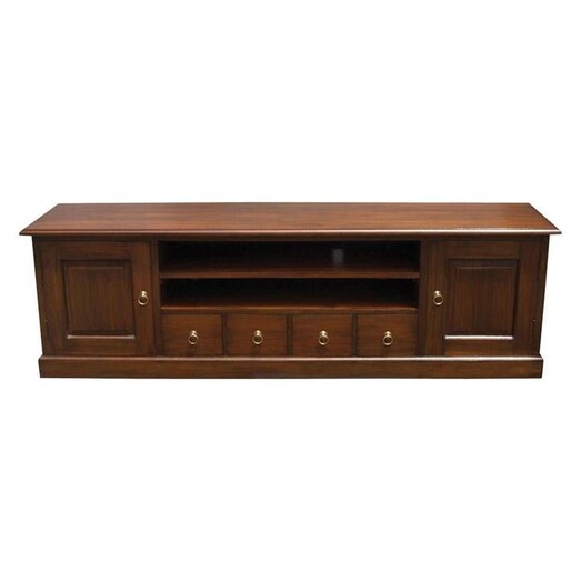 Picture of Matmo Long Entertainment Unit in Dark Brown by Kayu Estate