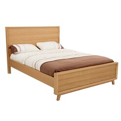 Picture of Maurine Queen Bed White Oak Natural Beaumont & Braddock