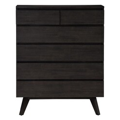 Picture of Maxen Chest of 6 Drawers Wood Anthracite Highland Zanui