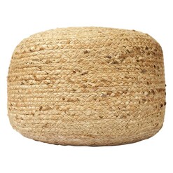 Picture of McCann Round Jute Pouf Assorted Vintage Design Homewares