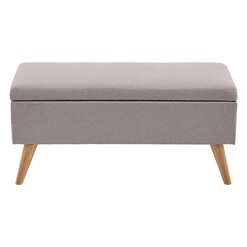 Picture of McPhee Storage Ottoman Polyester Light Beige U.S Designs