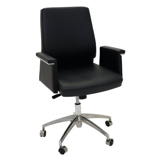 Picture of Medium Back Faux Leather Executive Chair Black Rapidline