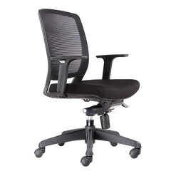 Picture of Medium Back Promesh Chair Fabric Black Rapidline