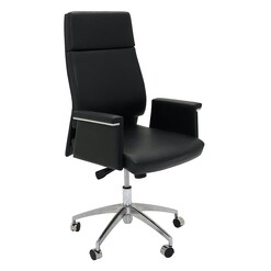 Picture of Medium Back Visitors Chair Faux Leather Black Rapidline