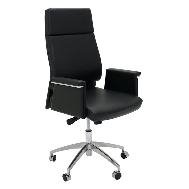 Picture of Medium Back Visitors Chair Faux Leather Black Rapidline