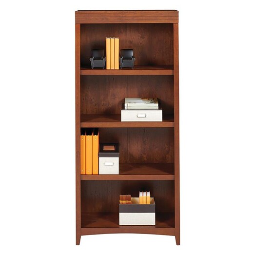 Picture of Megellan Bookcase Wood Auburn Brown Huali
