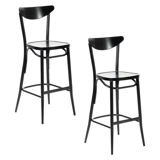 Picture of Meli Outdoor Bar Stool (Set of 2) Aluminium Black SLH Picture of Meli Outdoor Bar Stool (Set of 2) Aluminium Black SLH