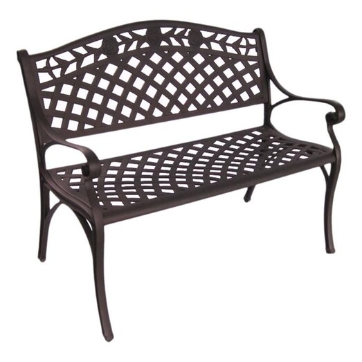 Picture of Melissa Outdoor Bench Metal Antique Bronze Channel Enterprises