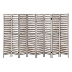 Picture of Mellanie Room Divider Wood Grey Resort Living