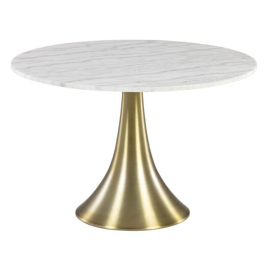 Picture of Melodi Marble Top Dining Table Metal Gold/White Vida & Co. Picture of Melodi Marble Top Dining Table Metal Gold/White Vida & Co.