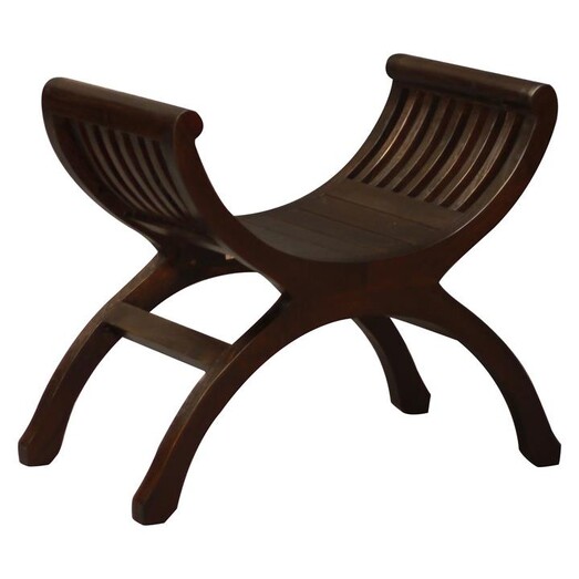 Picture of Melong Timber Stool Mahogany Assorted Kayu Estate