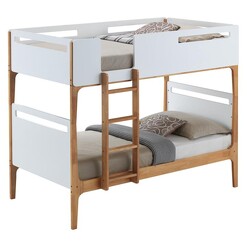 Picture of Menela Bunk Bed Wood White/Oak Dover Mason
