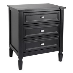 Picture of Merci Bedside Table, Black, Large MDF CAFE Lighting & Living