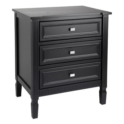 Picture of Merci Bedside Table, Black, Large MDF CAFE Lighting & Living