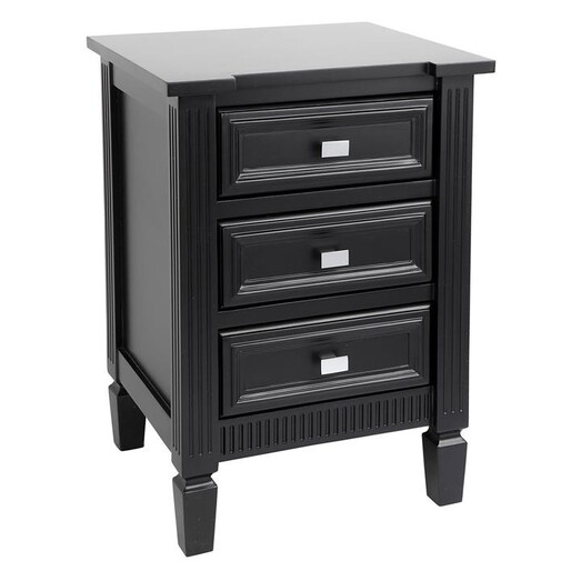 Picture of Merci Bedside Table, Black, Small MDF CAFE Lighting & Living