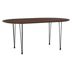 Picture of Merta Dining Table MDF Walnut/Black Luooma x Zanui