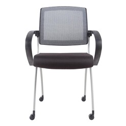 Picture of Mesh Back Fabric Training Chair Black Rapidline