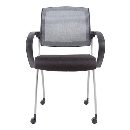 Picture of Mesh Back Fabric Training Chair Black Rapidline Picture of Mesh Back Fabric Training Chair Black Rapidline