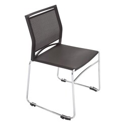 Picture of Mesh Back Sled Visitors Chair Plastic Black Rapidline