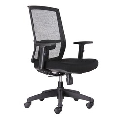 Picture of Mesh High Back Office Chair Fabric Black Rapidline