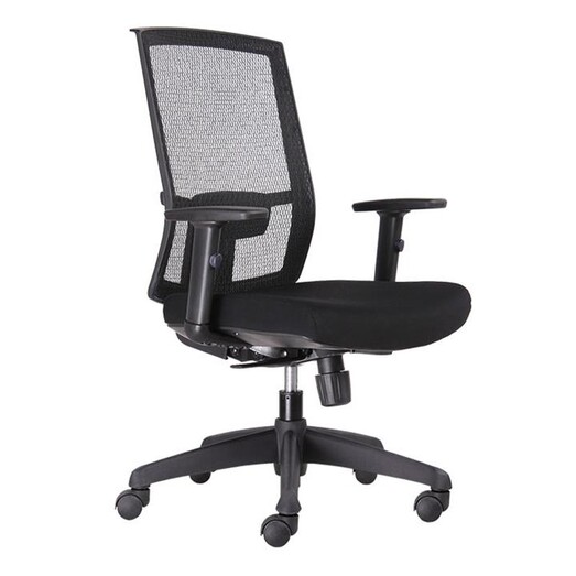 Picture of Mesh High Back Office Chair Fabric Black Rapidline