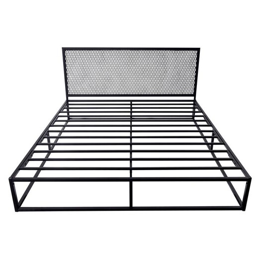 Picture of Mesh Queen Platform Bed Metal Black Emma's Design Picture of Mesh Queen Platform Bed Metal Black Emma's Design