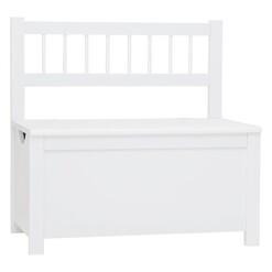 Picture of Mia Kids Bench Storage Box MDF White Meubilair