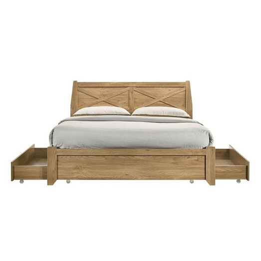 Picture of Mia Storage Bed Wood Light Oak E-living