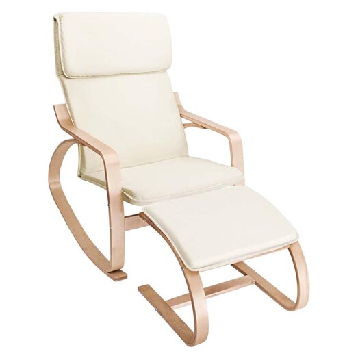 Picture of Micah Armchair with Stool, Beige Wood Resort Living