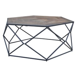 Picture of Michael Timber Coffee Table Wood Black/Natural Dover Mason