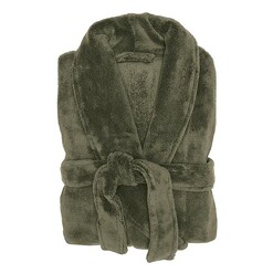 Picture of Microplush Bathrobe Size Medium/Large in Brown by Bambury