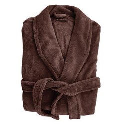 Picture of Microplush Bathrobe Size S/M in Brown by Bambury