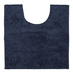 Picture of Microplush Contour Bath Mat in Navy Blue by Bambury